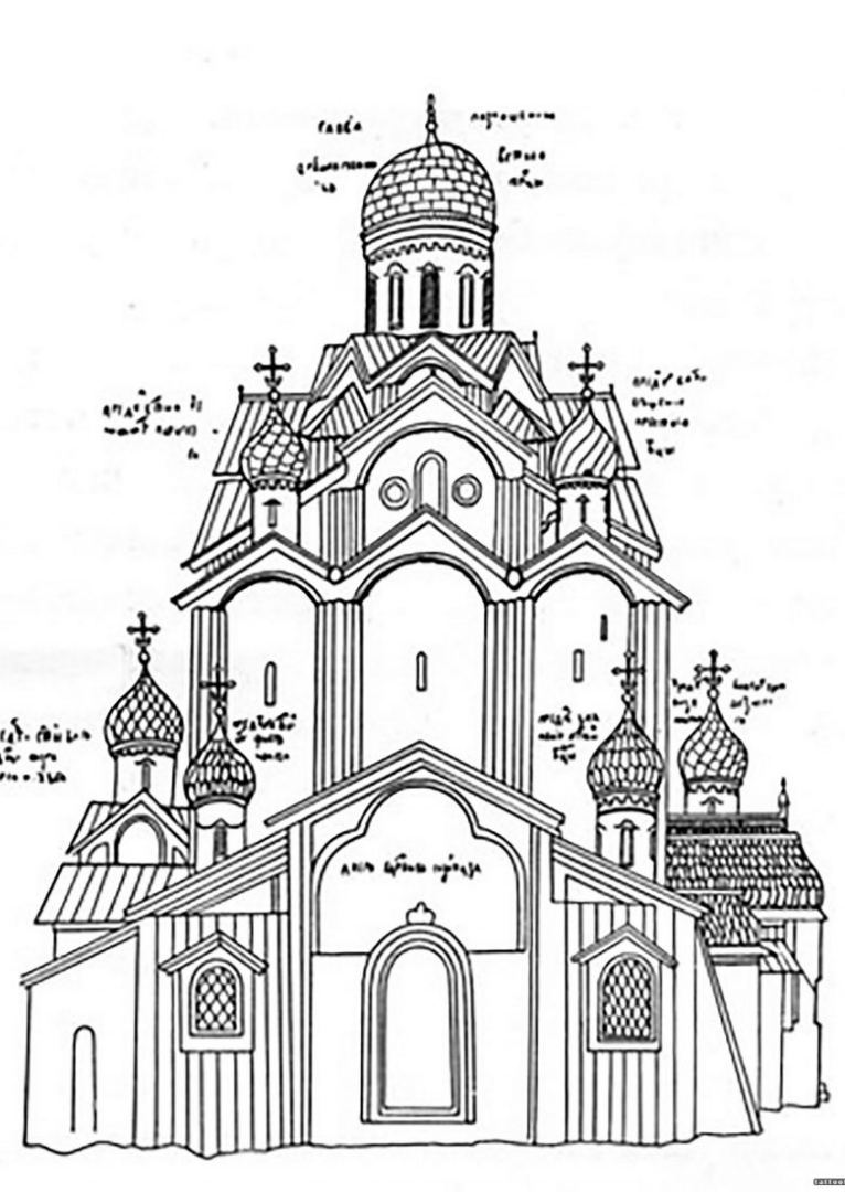 Троицкий собор Псков 12 век схема