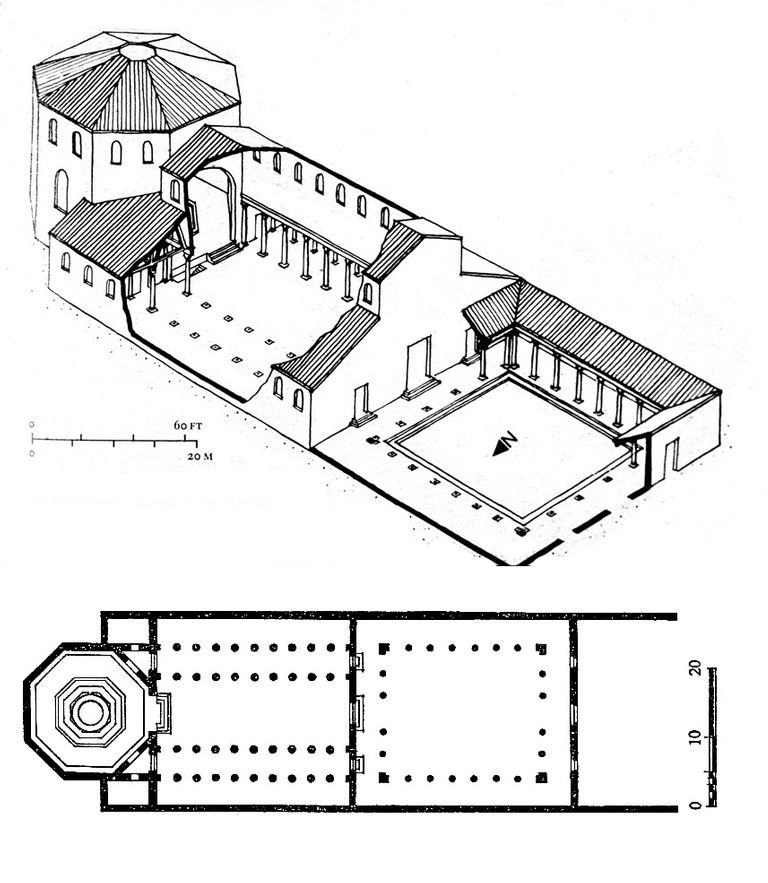План христианской базилики
