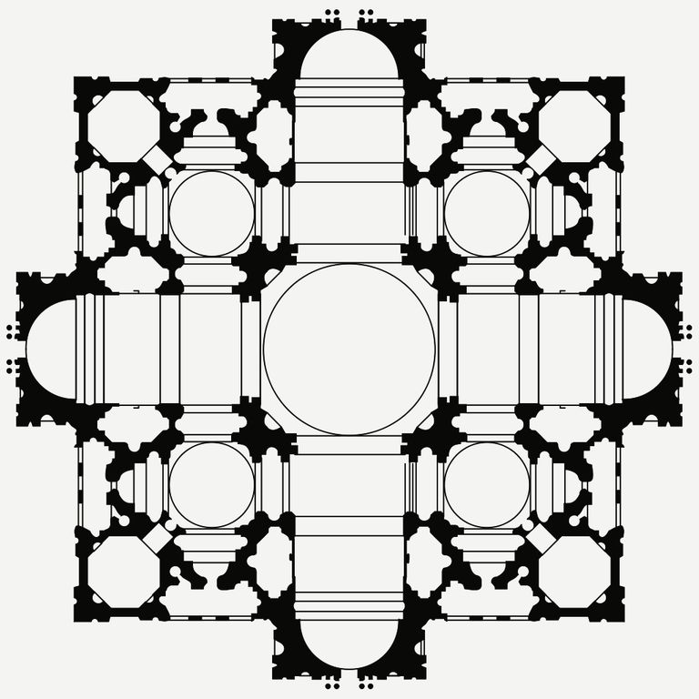Собор святого петра в риме браманте план
