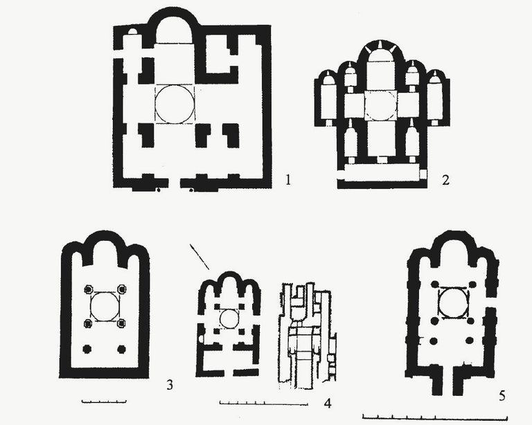 Что как правило лежит в плане византийской храмовой архитектуры