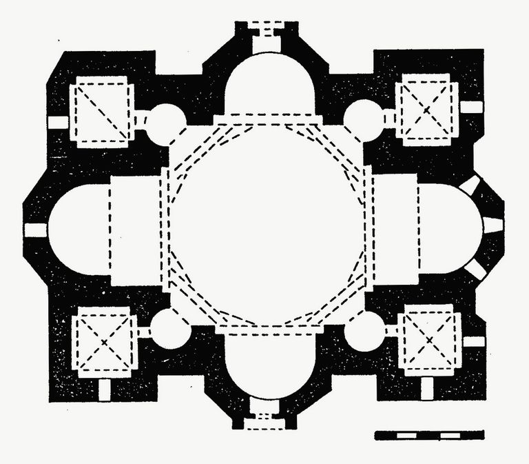 Схема храма в форме креста