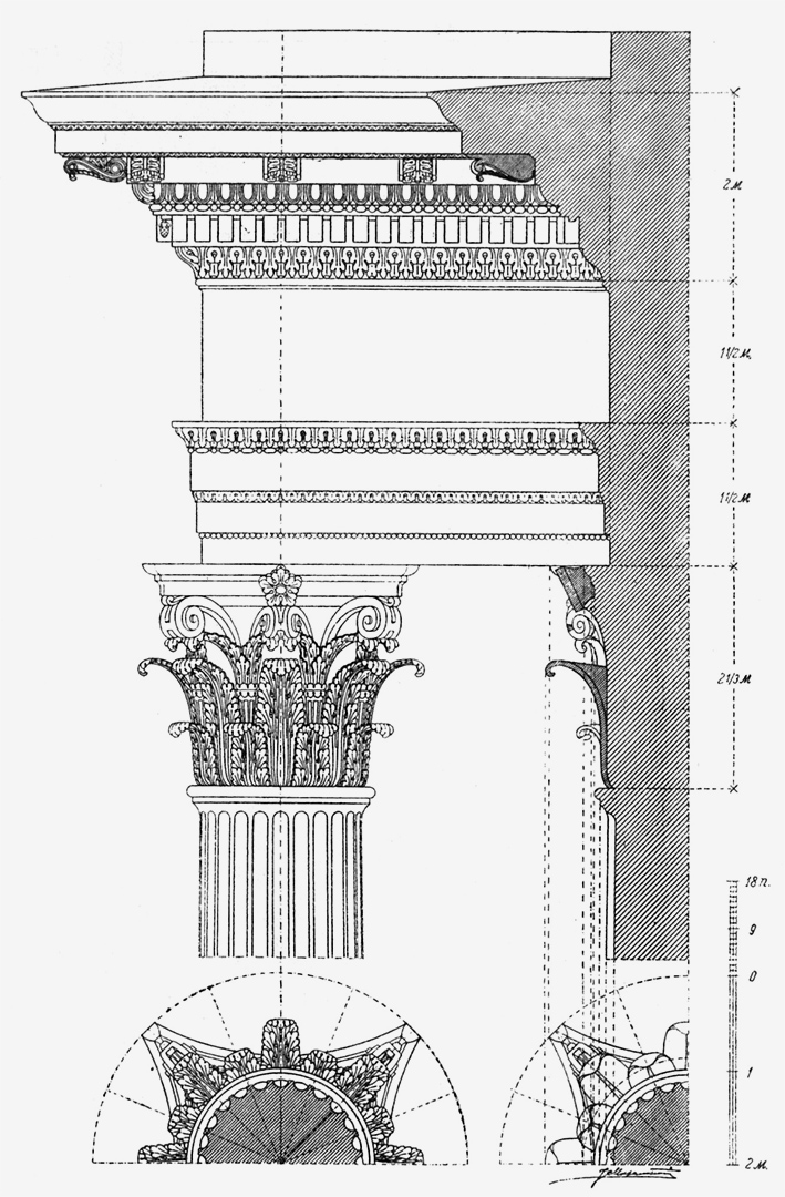 Коринфский ордер рисунок