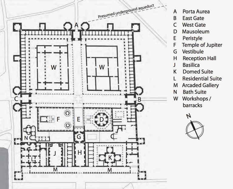Дворец диоклетиана в сплите план