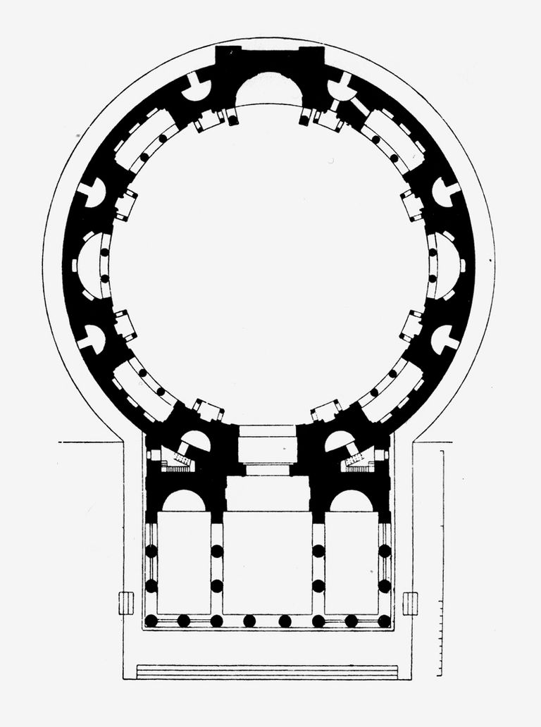 План пантеона в риме