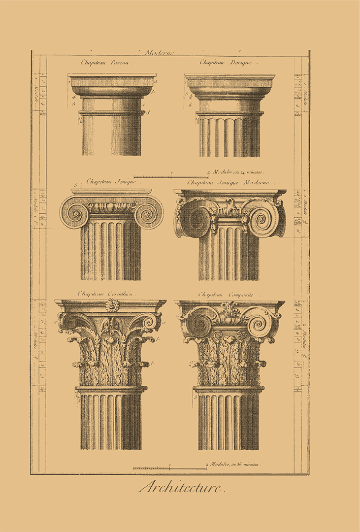 Коринфская колонна рисунок